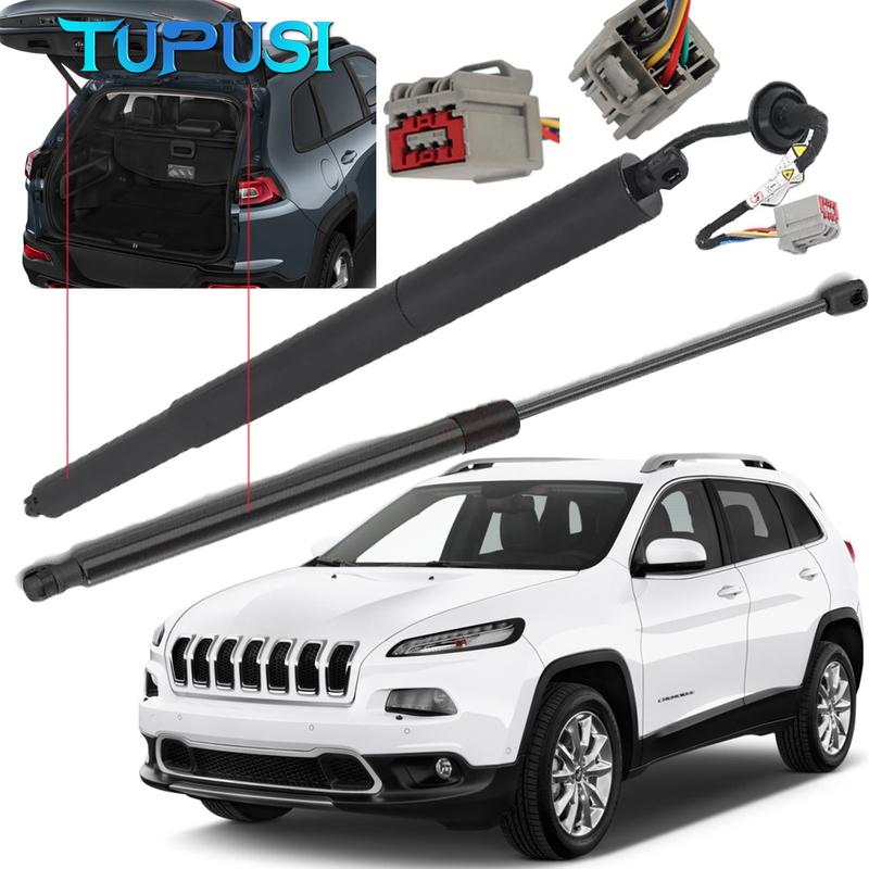 Til 2015-2019 KL Jeep Cherokee 68231345AC 68231345AA 68231345AB 68103066AB Venstre Bagklap Elektriske Løftestøtter Højre Gasfjedre