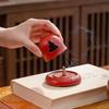 Edenus Chinese Lacquer Red Ceramic Tea Set with 6 Cups