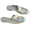 Genuine Leather Flip-flops Ethnic-style Hand-painted Shoes Cowhide Flat-bottomed Flip-flops