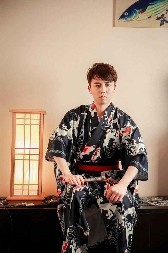 Yukata Set Waist Belt Easy To Dress Yukata Set Summer Clothes Festival Fireworks Yukata Cool Simple Plain Japanese Clothes One Size Fits [LanBuff]