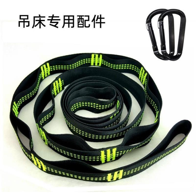 Heavy Duty Hammock Tree Straps With Double Loops Adjustable Webbing Camping Outdoor Relaxation