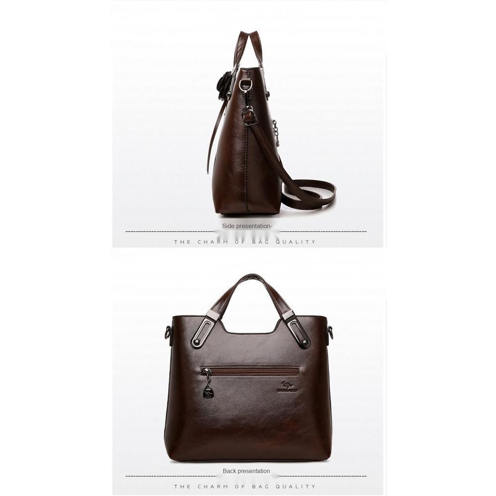 Bolso de Mano Ligero de Gran Capacidad Bolso de Hombro Cruzado para Uso Diario
