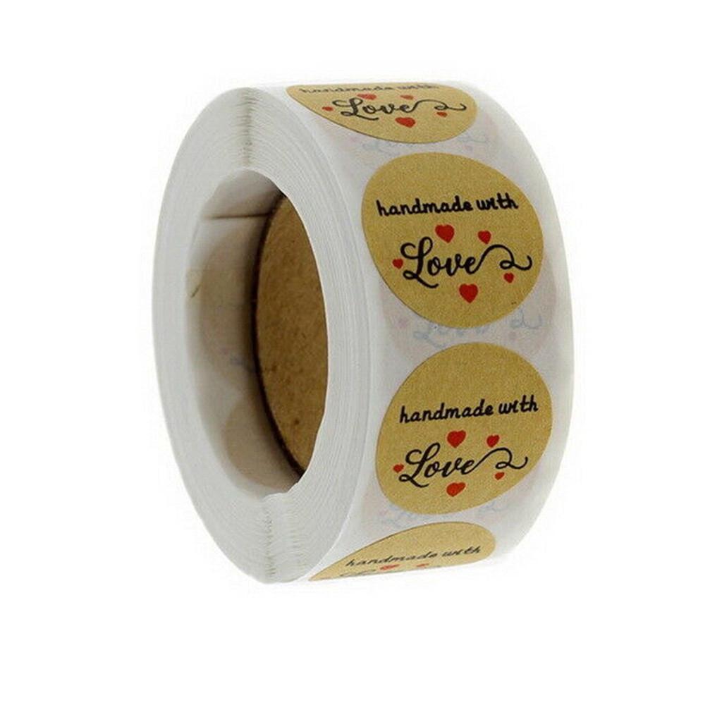 Ręcznie robione dziękuję Naklejki Ślubne pieczenie kwiatów Ręcznie robione etykiety samoprzylepne