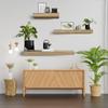 Wooden Concealed Floating Shelf with Secret Compartment Storage Rack Wall-Mounted Hidden Display Cabinet Shelves for Home Decor