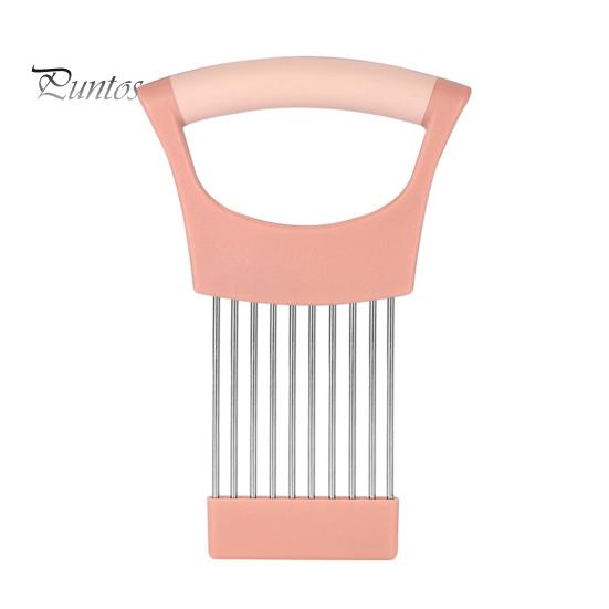 Stainless Steel Onion Holder for Slicing Prongs Rust-Resistant Vegetable Cutter Time-saving Potato Tomato Avocados Eggs Fruit Lemon Meat Assistant