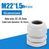 M-Type High-Temperature Resistant Waterproof Plastic Cable Connector with Outer Spiral Gland