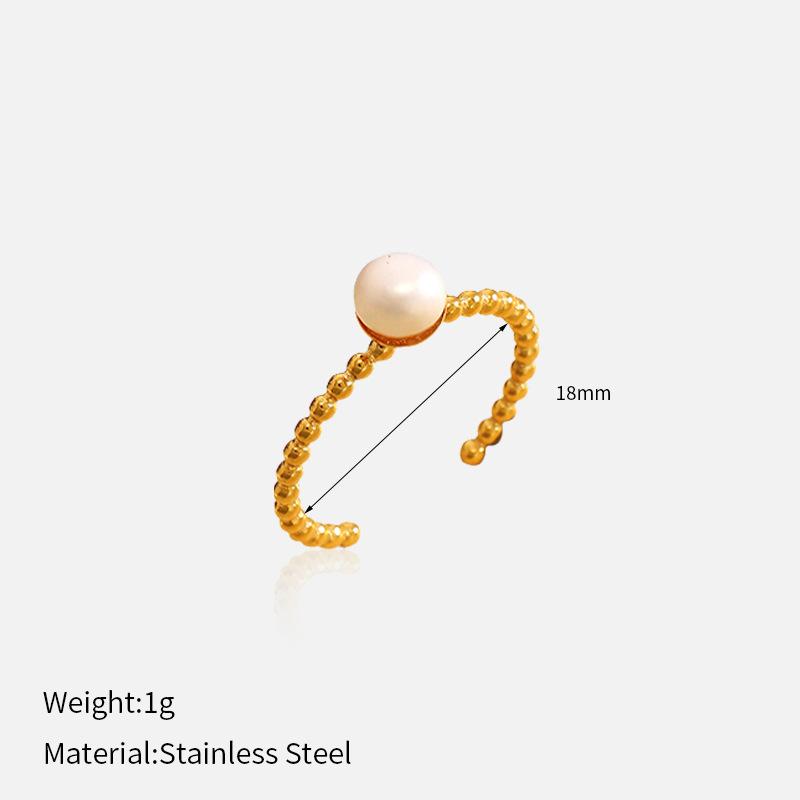 316L Twist Stainless Steel Open Adjustable Ring 18K Gold Titanium Steel Band Ring Jewelry 316L Stainless Steel Ring 1