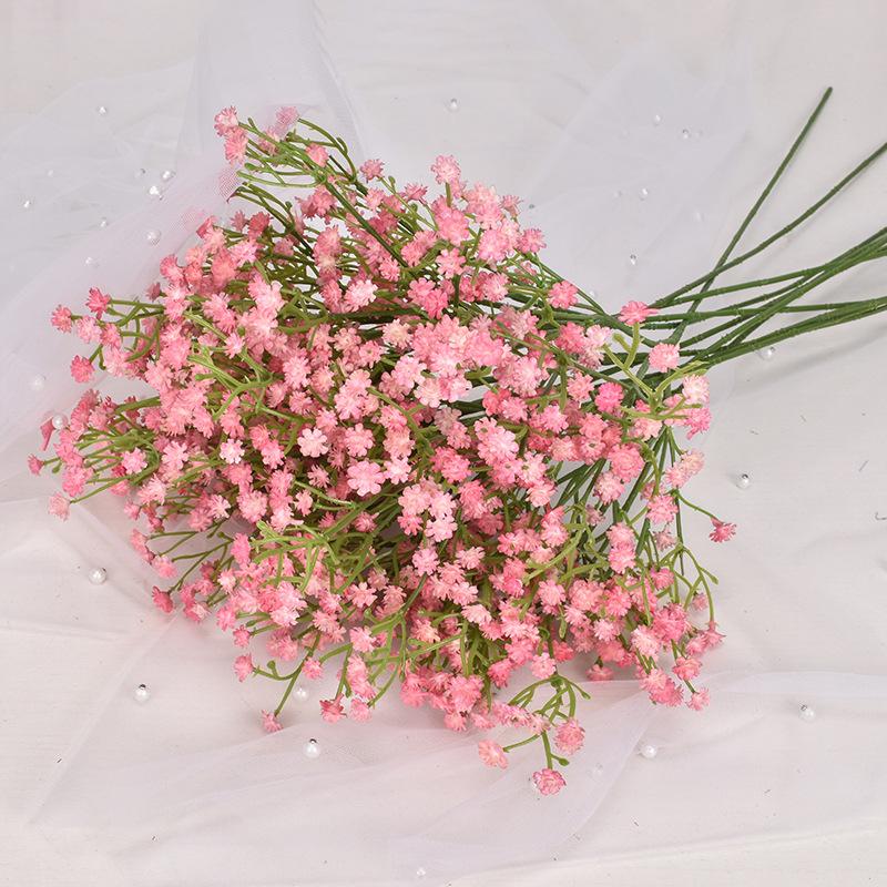 Künstliche Blumen aus Kunststoff, Gypsophila, DIY-Blumensträuße, Arrangement für Hochzeit, Heimdekoration