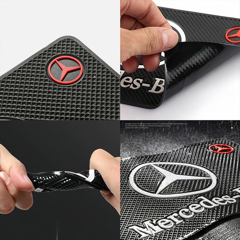 GLC GLB Pad Antiscivolo per Cruscotto Auto Portacellulare Occhiali da Sole in PVC per Mercedes Benz Classe AMG A B C E S W203 W205 W206 W220 W211 W