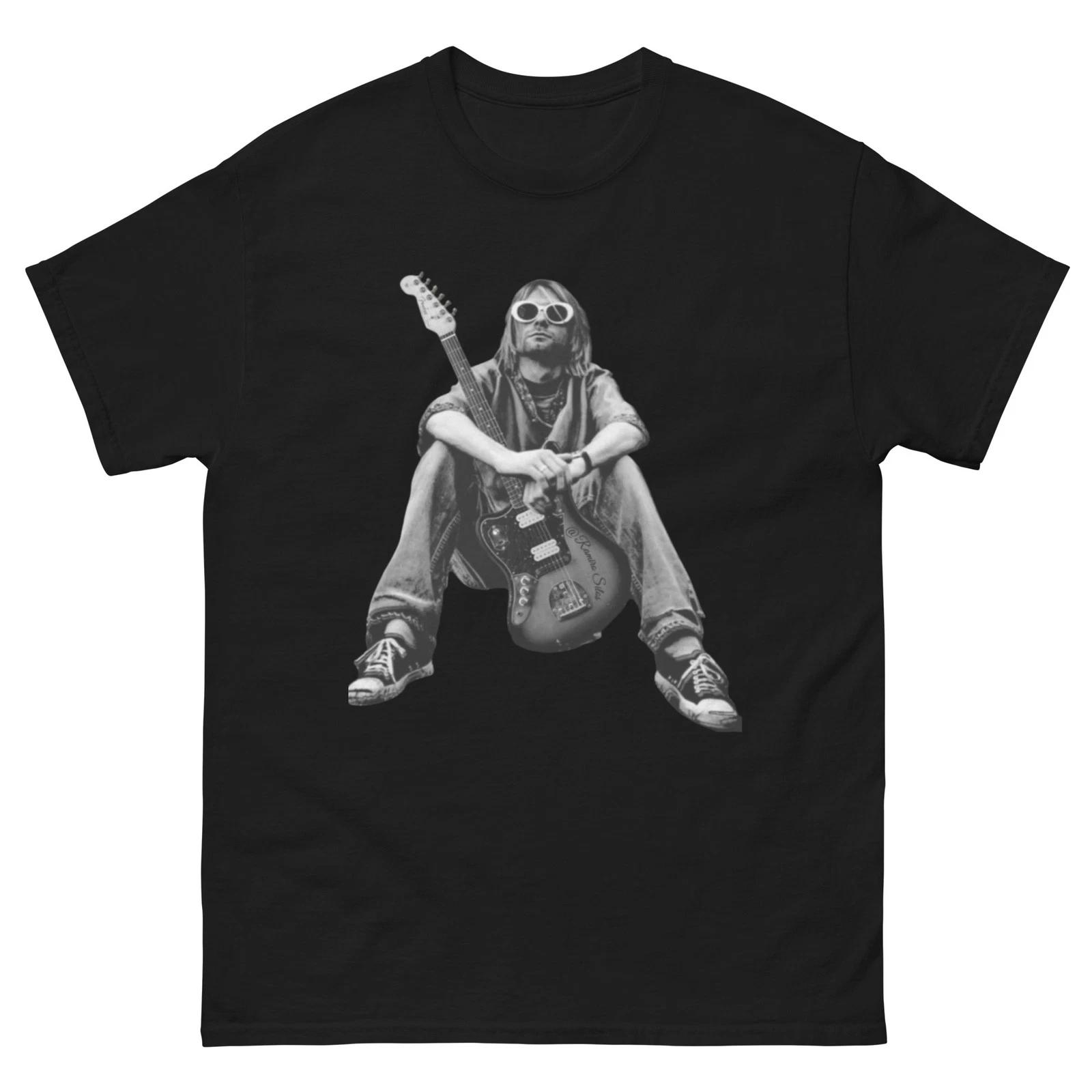 

Nirvana Style Guitar Grunge Shirt Vintage Rock Tee Y2K Music Graphic XL