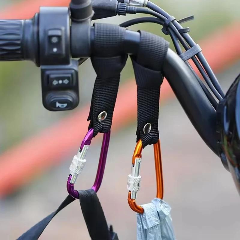 Motorcycle Electric Scooter Hooks Front Hook Aluminum Alloy Handlebar Hooks Moto Bicycle Storage Helmet Hanging Hook Accessories