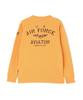 AVIREX HONEYCOMB WAFFLE USAF L/S T-SHIRT M orange 783-5230030