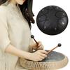 Steel Tongue Drum Rain Chime Hand Drums Sound Healing Instruments Chakra Tank Drum for Musical Education Meditation Yoga Zen