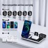 New 4-in-1 Folding Wireless Charger: Desktop Charger for Apple Watch, Earphones & More