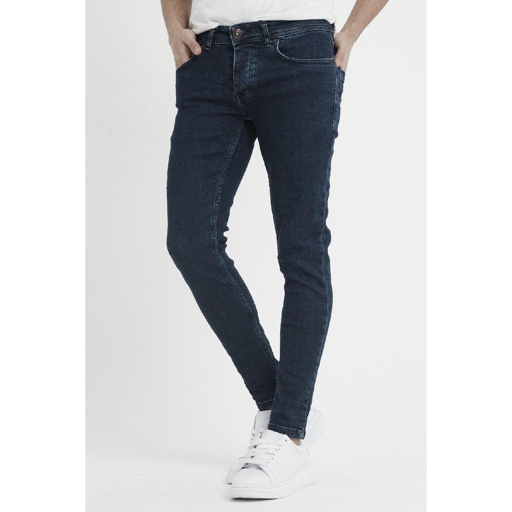 Men's Light Blue Slim Fit Lycra Skinny Leg Jeans
