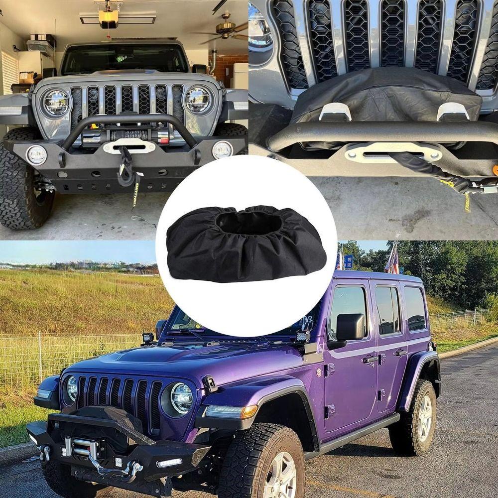 Waterproof Winch Protection Cover Dustproof Badlands Winch Cover Car Winch Cover Car Accessory