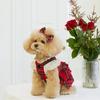 Christmas Plaid Dog Dress Pet Clothes Cats Small Dogs Like Teddy Cotton Blend Apparel