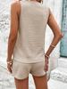 Cross-border Sleeveless V-Neck Two-Piece Casual Summer Vest Set