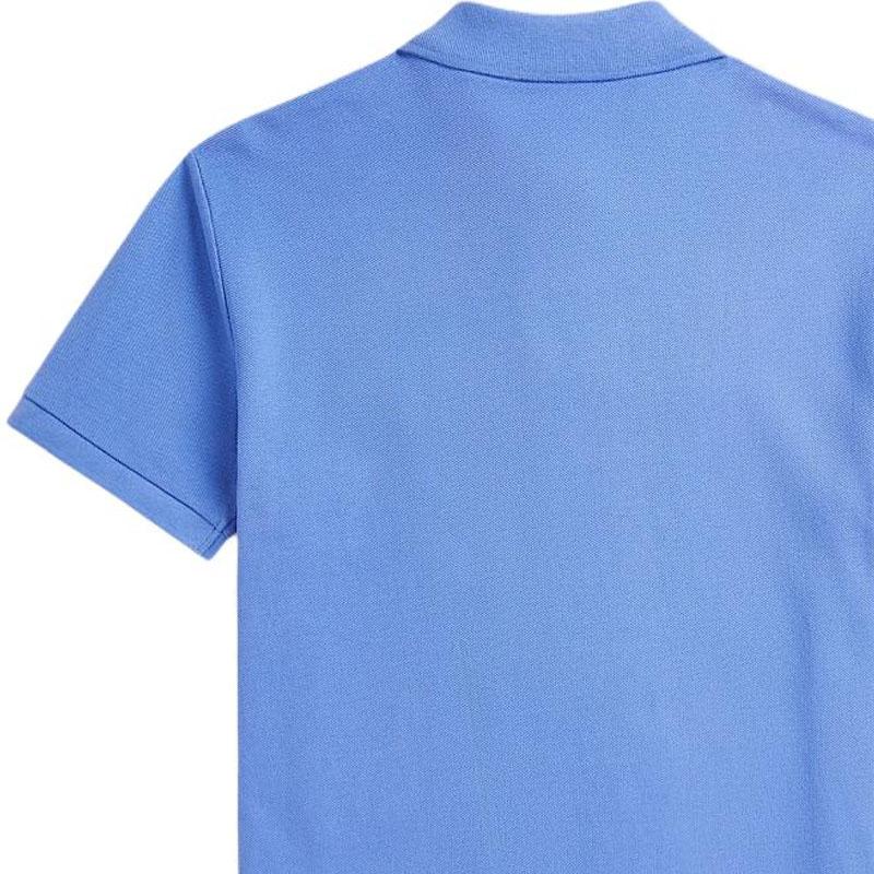 Polo Ralph Lauren The Hamptons Series Slim Fit Cotton Pique Polo Shirt Men tops Pool-Blue MNPOKNI1N823747