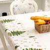 1pc-Christmas Table Decoration PVC Tablecloth Christmas Decoration Home Snowman Christmas Tree Bell Santa Claus - Style Random