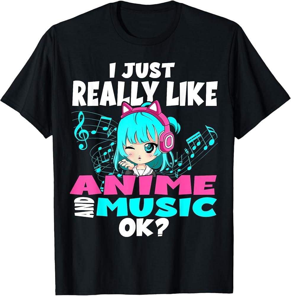 Anime Music Kawaii Chibi Graphic TShirt Unisex T-Shirt XXXL