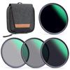 CONCEPT 82mm ND Filter Made In Japan with AGC Optical HD Super Low Nano Includes Filter Bag K&F Set ND4+ND8+ND64+ND1000, Glass, Resolution,