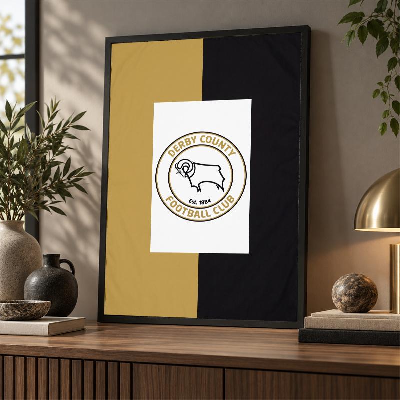 DIY 5D Diamond Painting Derby County Full Drill Diamond Art Wall Decor Craft Kit