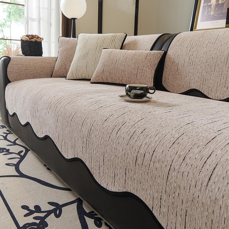 One-Piece Straight Non-Slip Seat Cushion  New Special-Shaped Sofa Cushion Universal In All Seasons, High-End Sofa Cover
