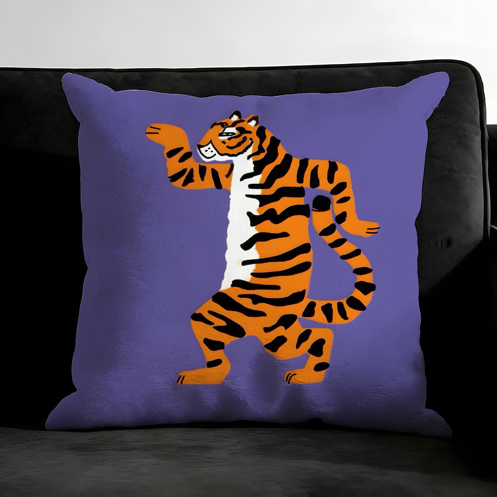 Abstract Animals Funny Cushion Cover Pillowcase Ultra Soft Skin Friendly Fabric Cloud Like Comfort & Concealed Zipper