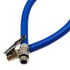Tire Inflator Extension Hose Quick Inflation Lock On Chuck Adapter Replace Parts for Tyre Pump