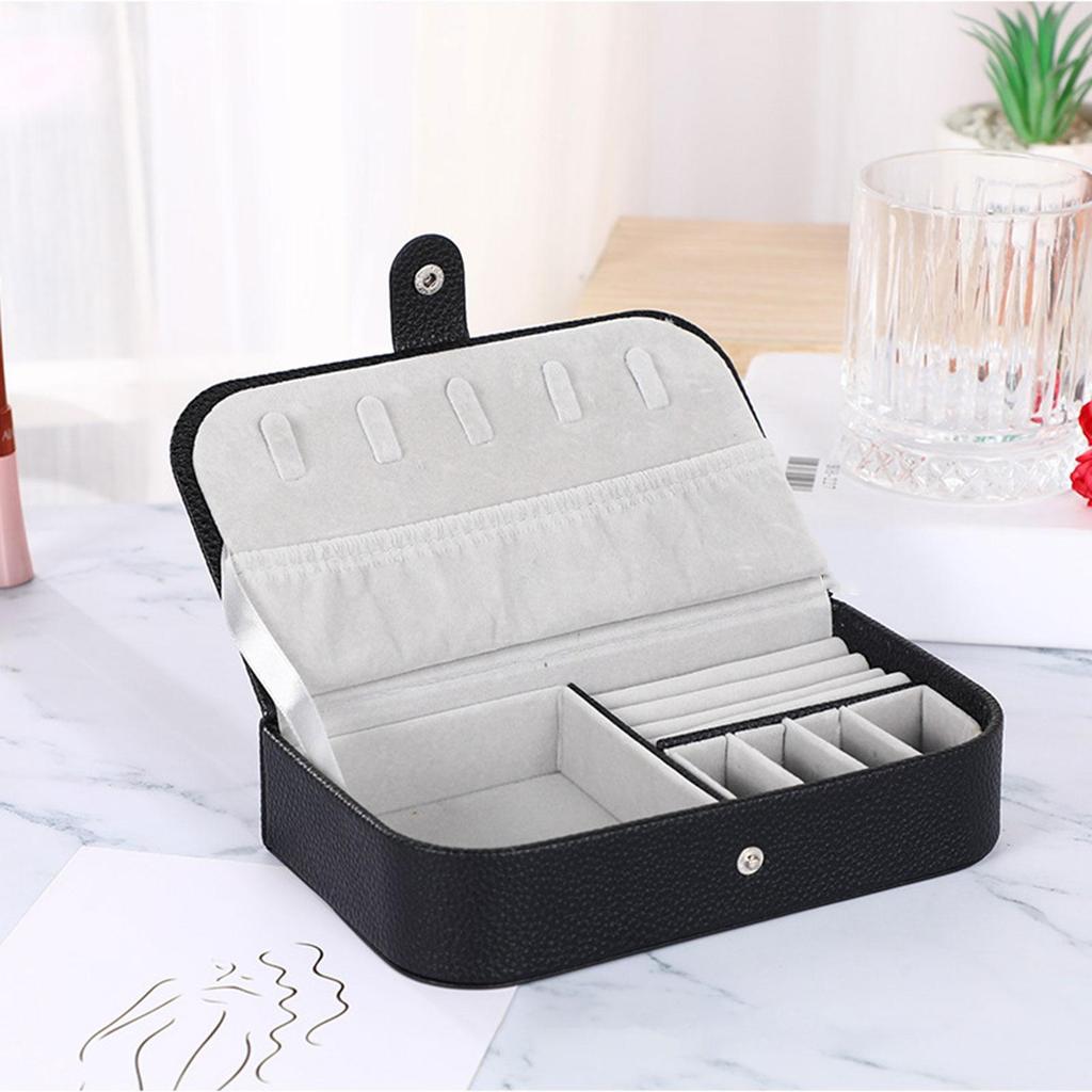 Jewelry rage Case Organizer Durability, Gift Accessory, Compact Travel Box PU Leather for