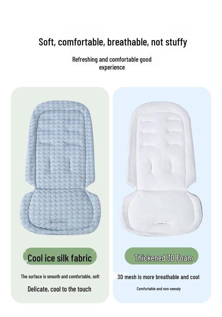 Babyvovo Cooling Seat Cushion for Baby Strollers - Summer Stroller Mat