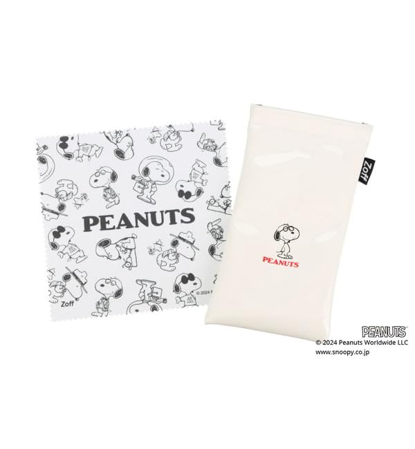 Boston type glasses PEANUTS SNOOPY Novel King Literary Ace type from above glasses Eyeglasses Optometry adjustment Date glasses Prescription lens