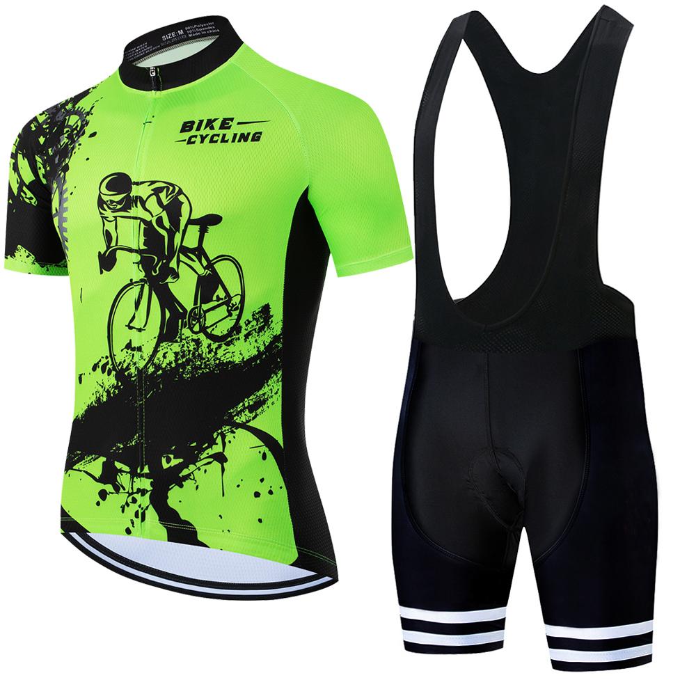 Pro Cycling Jersey Set Summer Short Sleeve Men's MTB Bike Cycling Clothing Maillot Ropa Ciclismo Uniform Suit Summer 2026 Breathable Cycling Suit Set