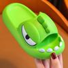 Cute Cartoon Monster Parent-child Slippers 2025 New Summer New Bathroom Home Non-slip Indoor Kids Shoes Platform Women Slides