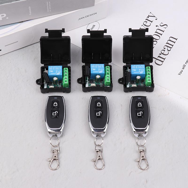Universal Gate Remote Control Switch Dc 12V Rf 433 Mhz Asking Code Relay Receiver Diy Mini Module For Garage Door Led Lighting