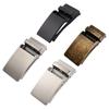 Rectangular Automatic Ratchet Buckle for Leather Straps, Men's Trouser Belt