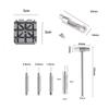 10-Piece Watch Repair Tool Set: Disassembler, Metal Hammer, Punch Pins, Star-Shaped Base for Electronic Watch Band Removal