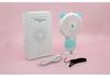 Portable USB Rechargeable Mini Handheld Fan with LED Colorful Light