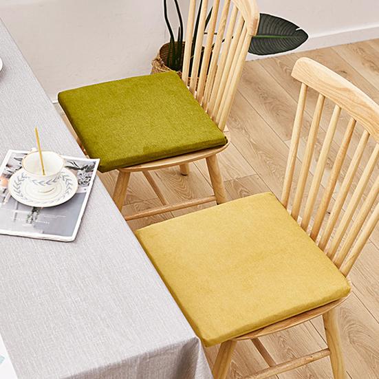 Chair Cushion Tie Fixed Breathable Cotton Linen Living Room Comfortable Seat Butt