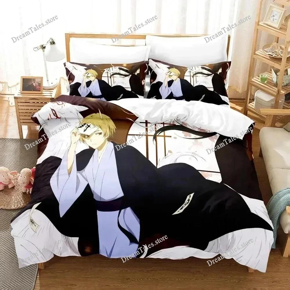 Natsume's Book of Friends Cartoon Poster Sheets Quilt Covers Bedding Dormitory Sheets Bedding Set Soft Warm Bedding Set369