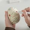 Scented Candle Cup Ceramic Eggshell Holder for Candles, Candles Unique Housewarming Gift Container, Minimalist Art Ornament Home Decor Tabletop