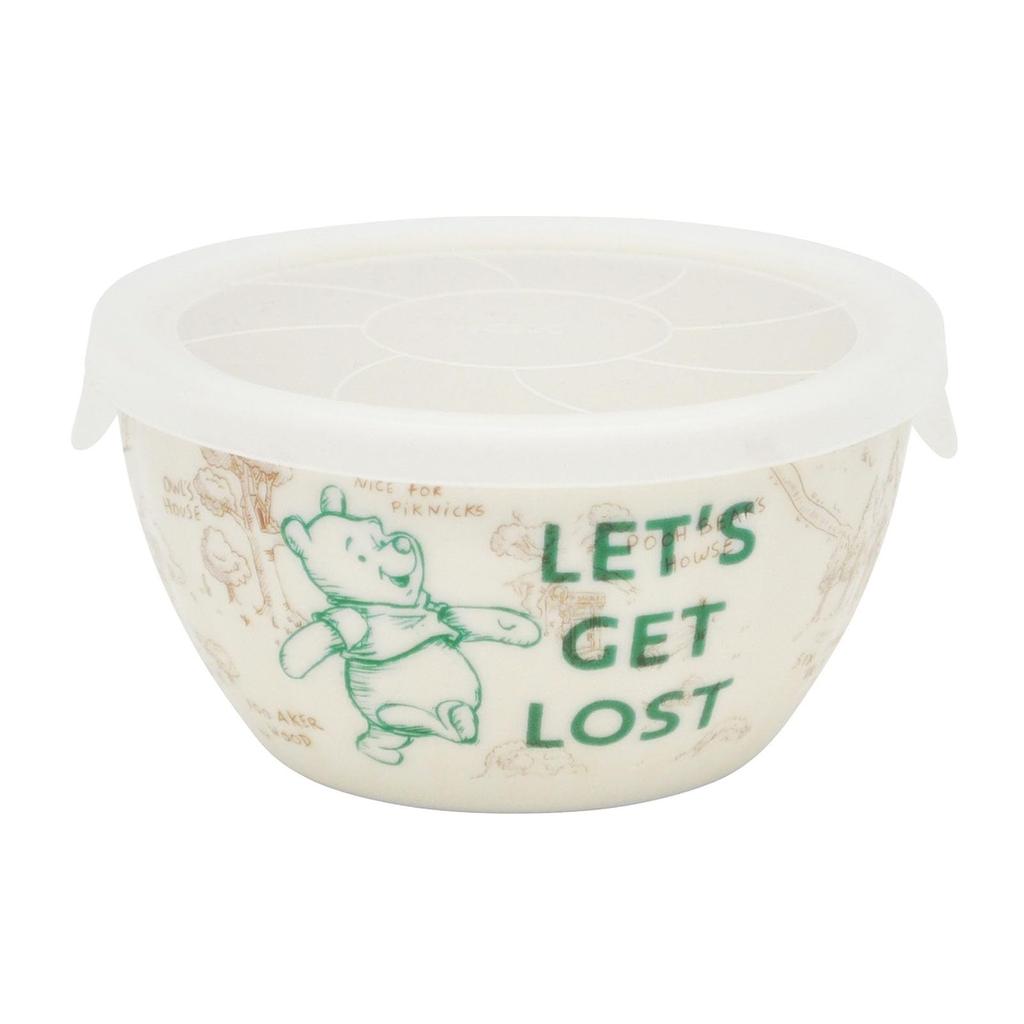 Disney the Storage Container Microwave Pack Canister with Lid 3 Piece Set 150ml 310ml 560ml Microwave Dishwasher Safe 100 Acre Picnic Tableware