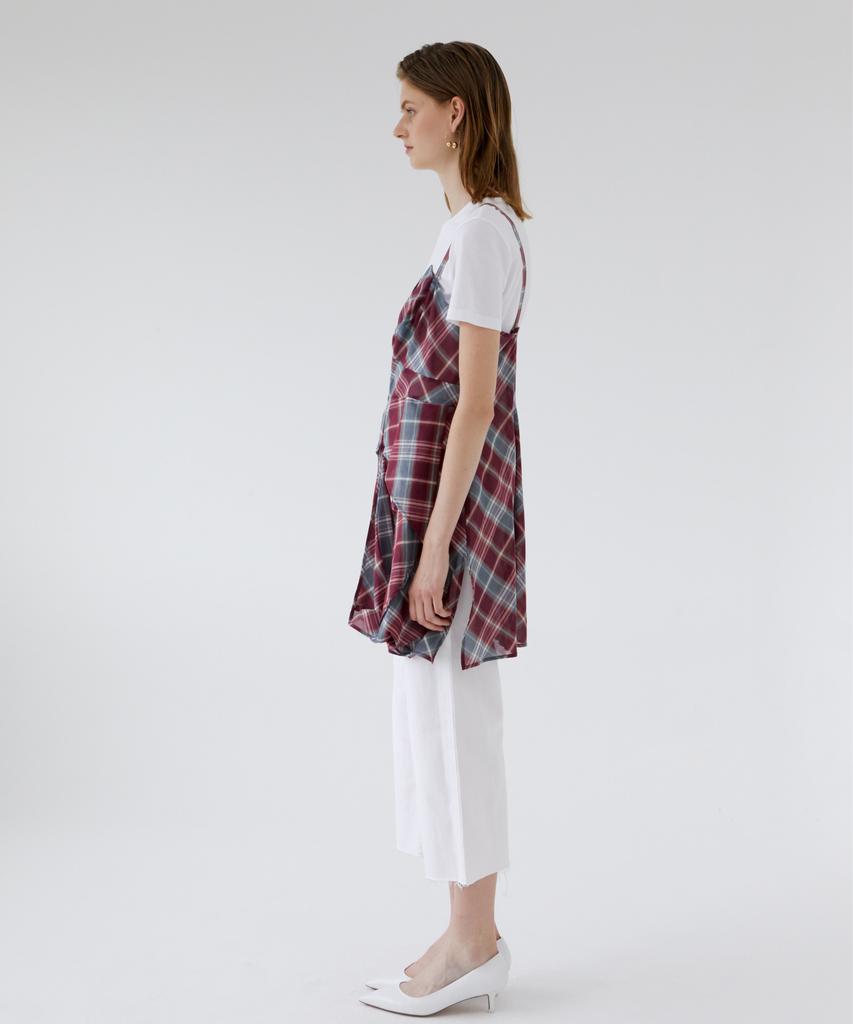 Asente Check Slip Dress