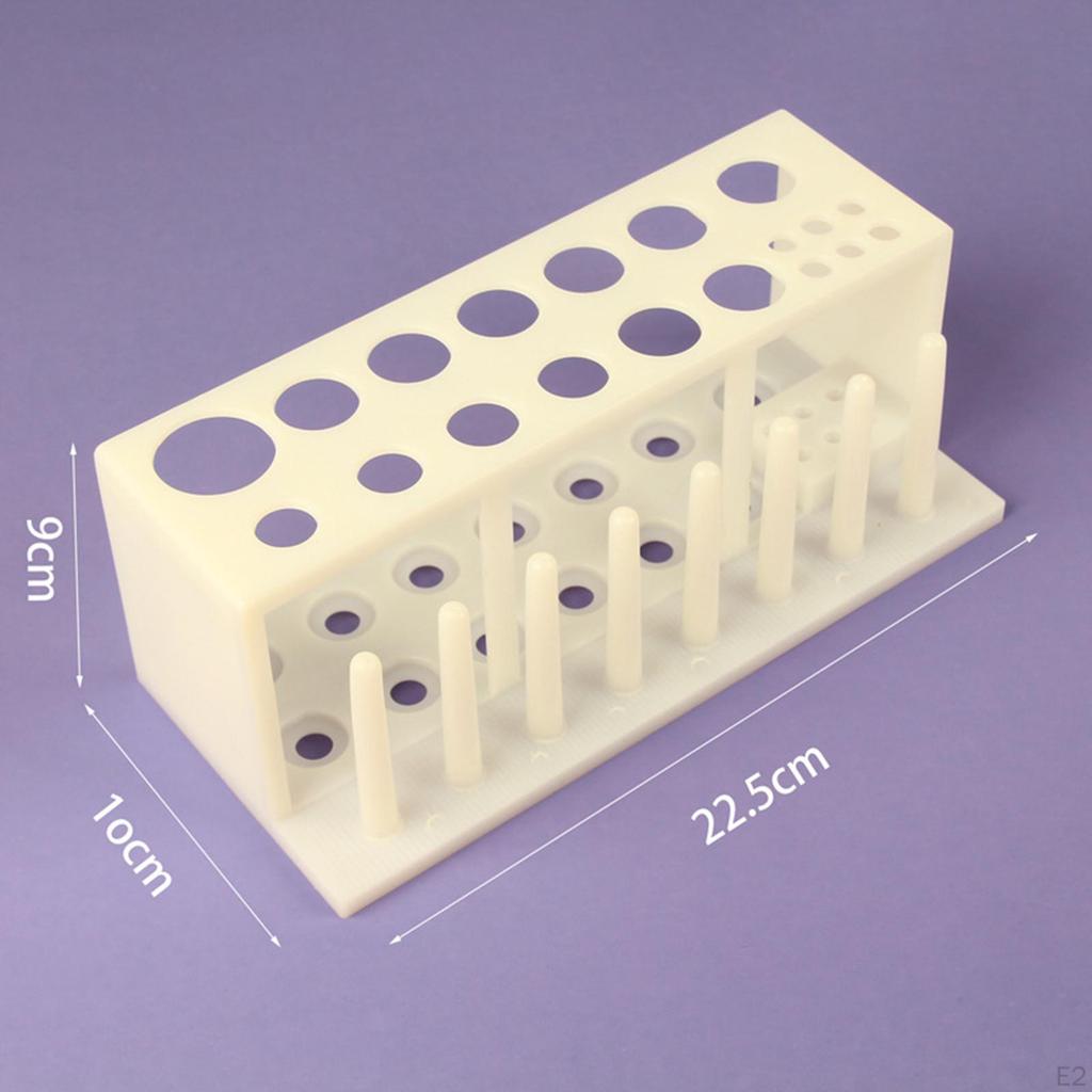 Test Tube Holder Storage Organizer 19 Holes Practical Stable Portable Professional Centrifuge