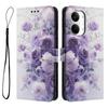 Wallet Case for Poco X8 Pro Max 5G - Leather/PU, Purple, With Lanyard