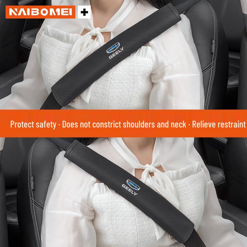 Geely Car Seat Belt Shoulder Pad for Emgrand, Xingyue, Binyue, Xingrui, Vision, Geometry Models