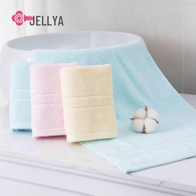 Jie Liya Soft Absorbent Lint-Free Pure Cotton Unisex Face Towel for Daily Use