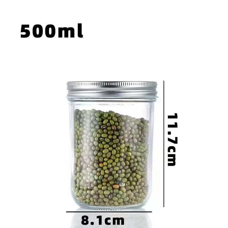 ZISIZ Transparent Glass Jars
