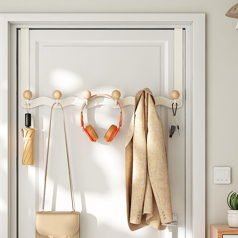 Wandmontierter, bohrfreier Mantel- und Kleiderständer: Starker Aufbewahrungshaken für Schlafzimmer & Badezimmer